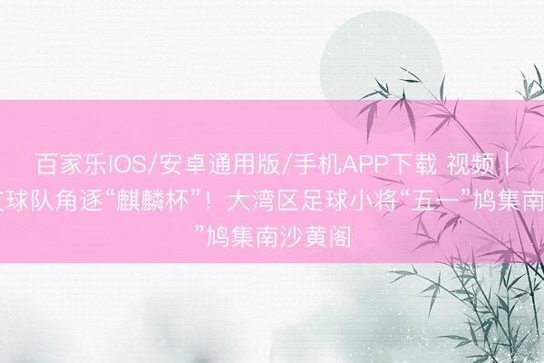 百家樂IOS/安卓通用版/手機APP下載 視頻|超50支球隊角逐“麒麟杯”!大灣區足球小將“五一”鳩集南沙黃閣